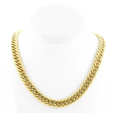 Miami Cuban Link Mens 14k Gold Plated Hiphop 12MM Solid Chain JayZ Curb Chain