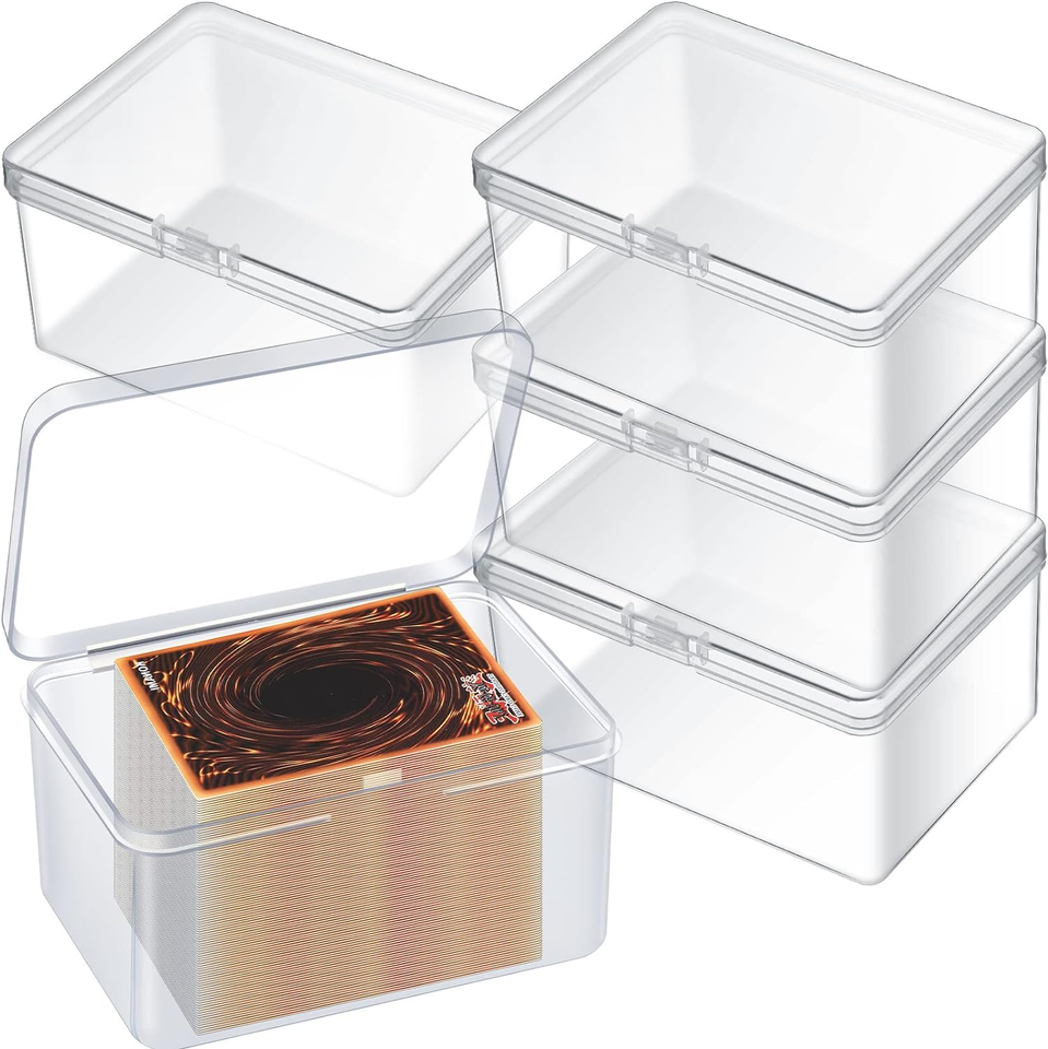 Playing Deck Card Storage Box Plastic Card Boxes Compatible with 100