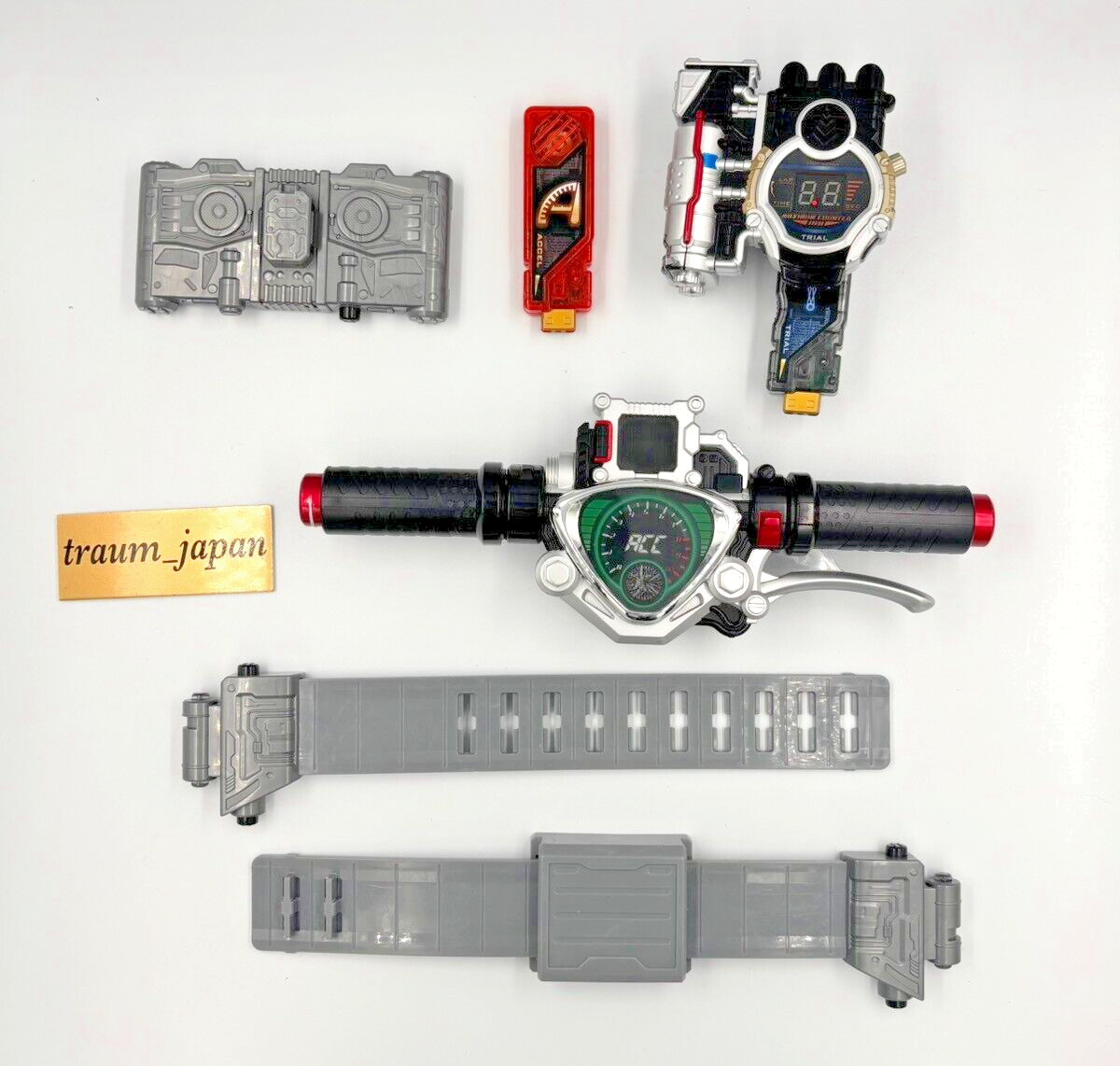 Kamen Rider W Double DX Accel Driver & Trial Memory Gaia Memory Kamen Rider W Double DX Accel Driver & Trial Memory Gaia Memory