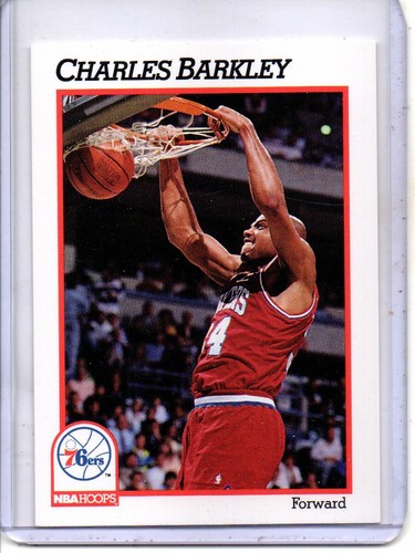 1991-1992 NBA HOOPS #156 CHARLES BARKLEY PHILADELPHIA 76ERS (HALL OF FAMER) - 第 1/2 張圖片