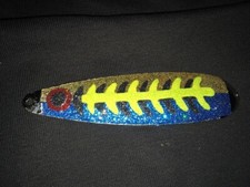 High Percentage Salmon Trolling Spoon With Hyper Vis Tape Not Paint 3 3/4”