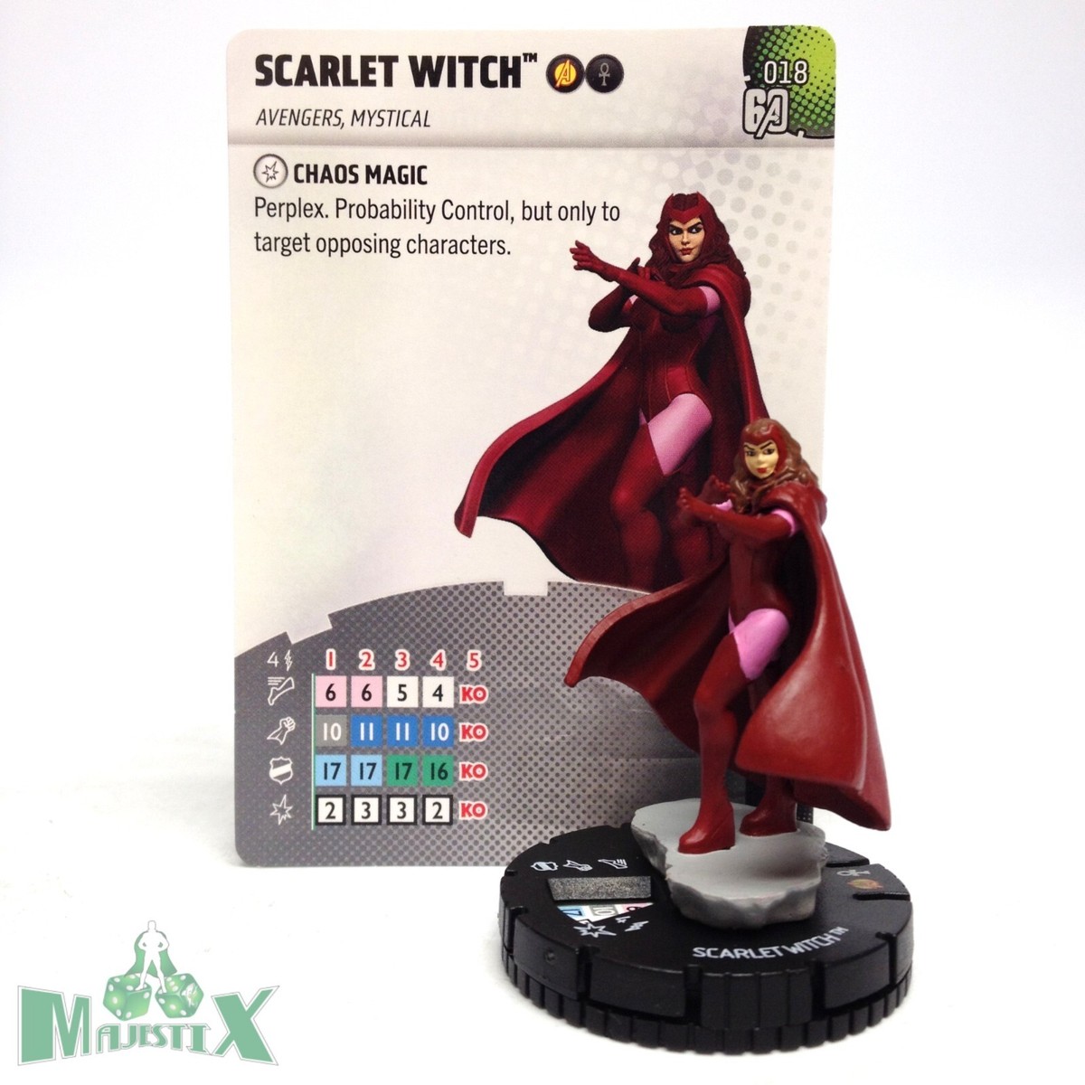 Heroclix Avengers 60th Anniversary set Scarlet Witch #018