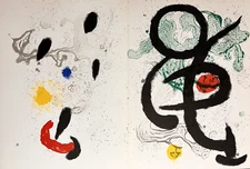 Joan Miro Original Stone Lithograph " Barbaric Dance " Maeght