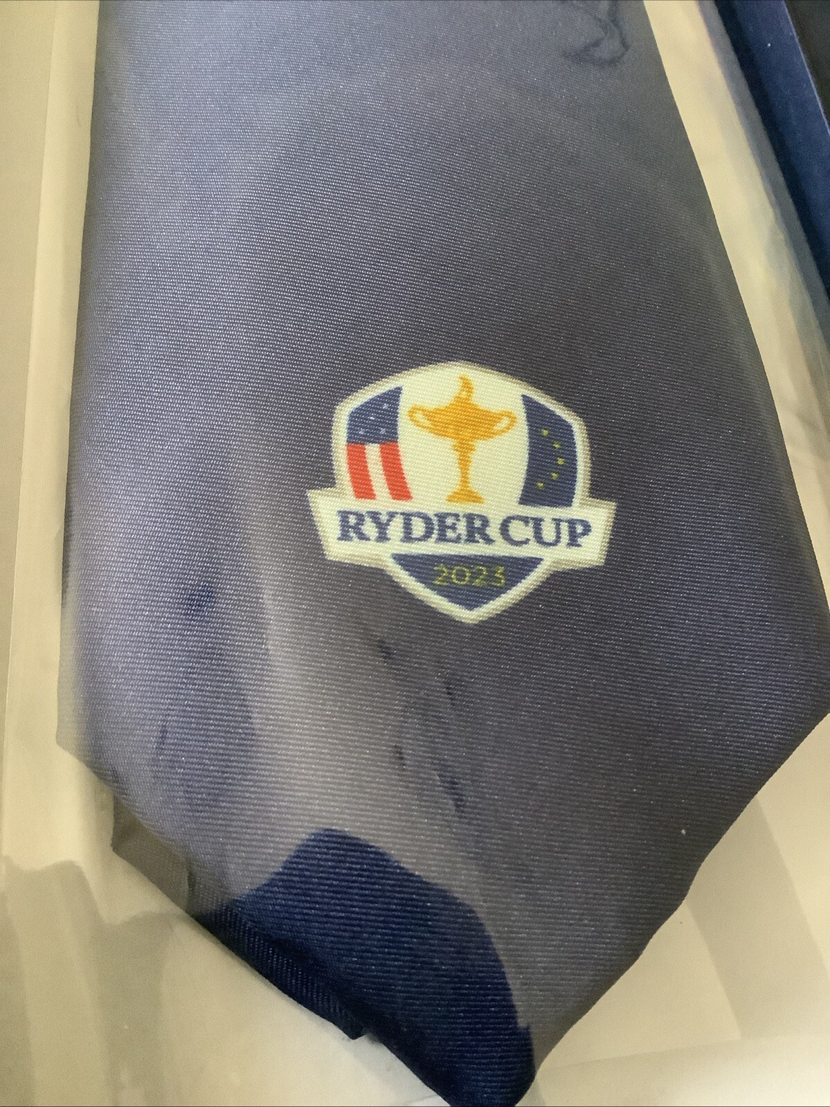 RYDER CUP GOLF BLUE TIE RRP £80 - BRAND NEW IN BOX image 3