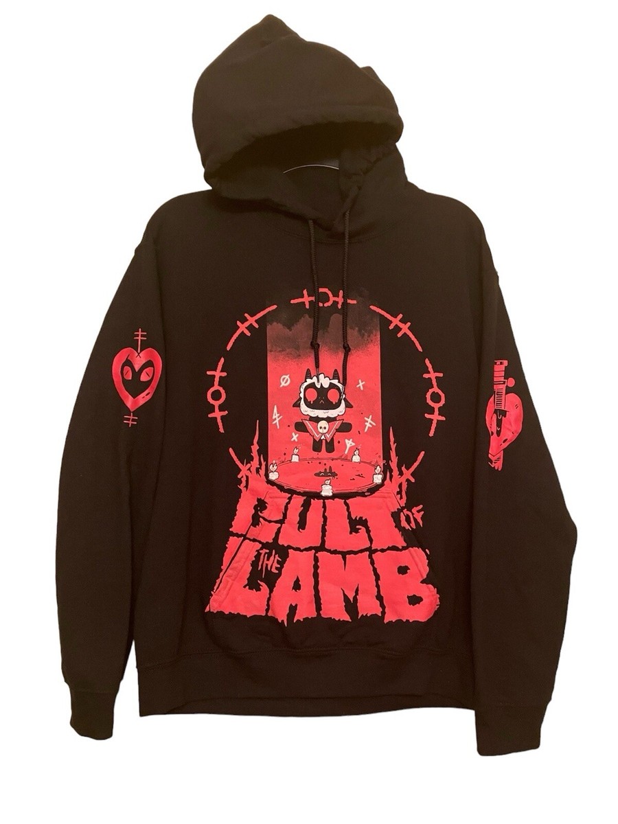 カルトオブザラム 悪魔との契約 フーディー 3XL Cult of the Lamb - Deal with the Devil Hoodie - Fangamer