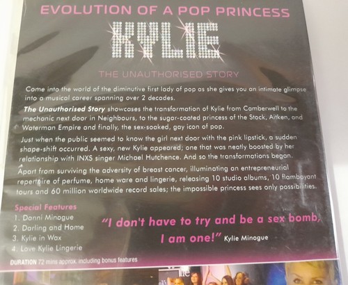 Kylie Minongue Dvd R4 The Evolution of a Pop Princess The Unauthorised Story DVD - Picture 3 of 4