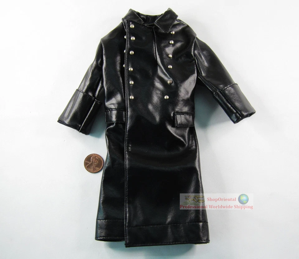 1:6 FIGURE GERMAN General Commander Cigarette Winter Leather Trench Coat WF_6P - Image 2 of 3