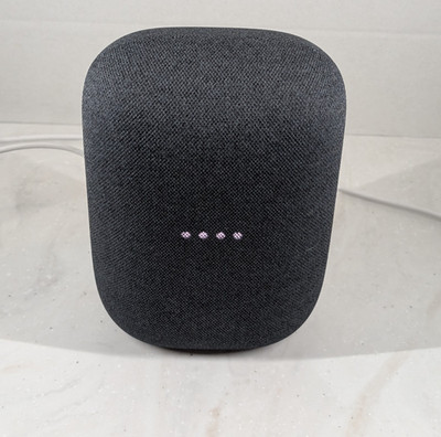 Google Nest Audio Smart Speaker Streaming WiFI Model GXCA6 Charcoal Tested 