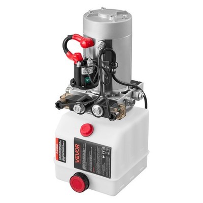 Hydraulic Power Unit 12V DC, 3QT Tank, 3200 PSI Relief, 0.91 GPM Flow Rate