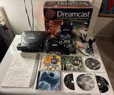 Consola Sega Dreamcast Sports Package Edition negra (CIB) con videojuegos adicionales