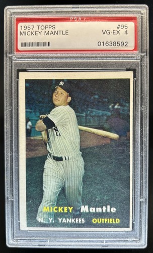 1957 Topps Mickey Mantle #95 New York Yankees PSA 4