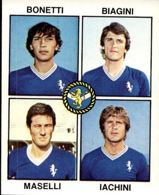 figurine NEW footballers PANINI year 1979/80 number 342 Brescia Bonetti Biagini