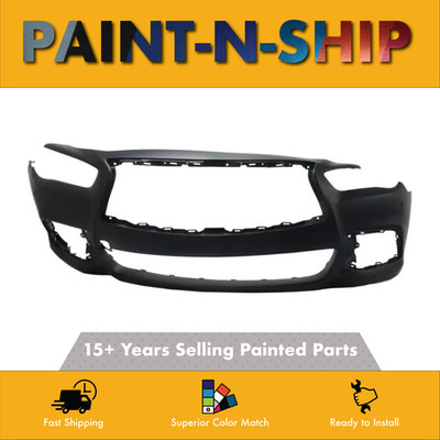 For 2016-2017 INFINITI QX60 Front Bumper Cover w/Sensor HYBRID Painted to Match