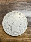 1908-D Barber Quarter  Actual Coin Check Out My Store For All Your Coin Needs