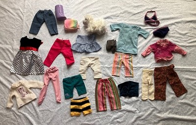 Lot Of American Girl Brand + Off Brand 18in Doll Clothes And Accessories. USED