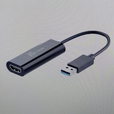 j5create JUA258 USB to HDMI Adapter 1080p FHD Multi Monitor Windows Mac
