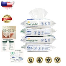 EWG Verified Baby Wipes 256ct - Organic Plant-Based, Sensitive Skin, Unscente...