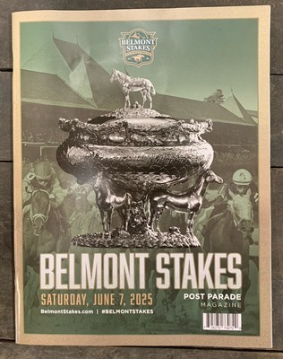 2025 Belmont Stakes Program, Run At Saratoga, Sovereignty beats Journalism