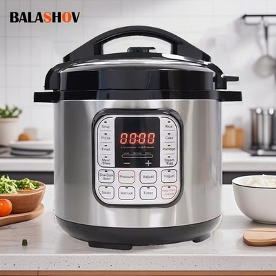 5L Electric Pressure Cooker Stainless Steel Smart Multicooker Rice Cooker 220V
