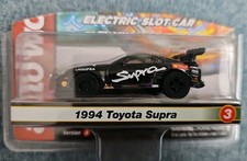 Auto World, HO Scale, 1994 Toyota Supra Black Electric Slot Car SC391. New F33 