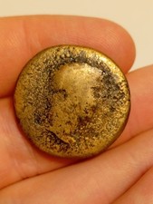 Ancient Roman Bronze Coin -Heavily Worn Portrait - Budget Identification Project