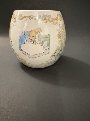 Beatrix Potter Peter Rabbit 1996 Vintage Teleflora Gift Vase Nursery Planter