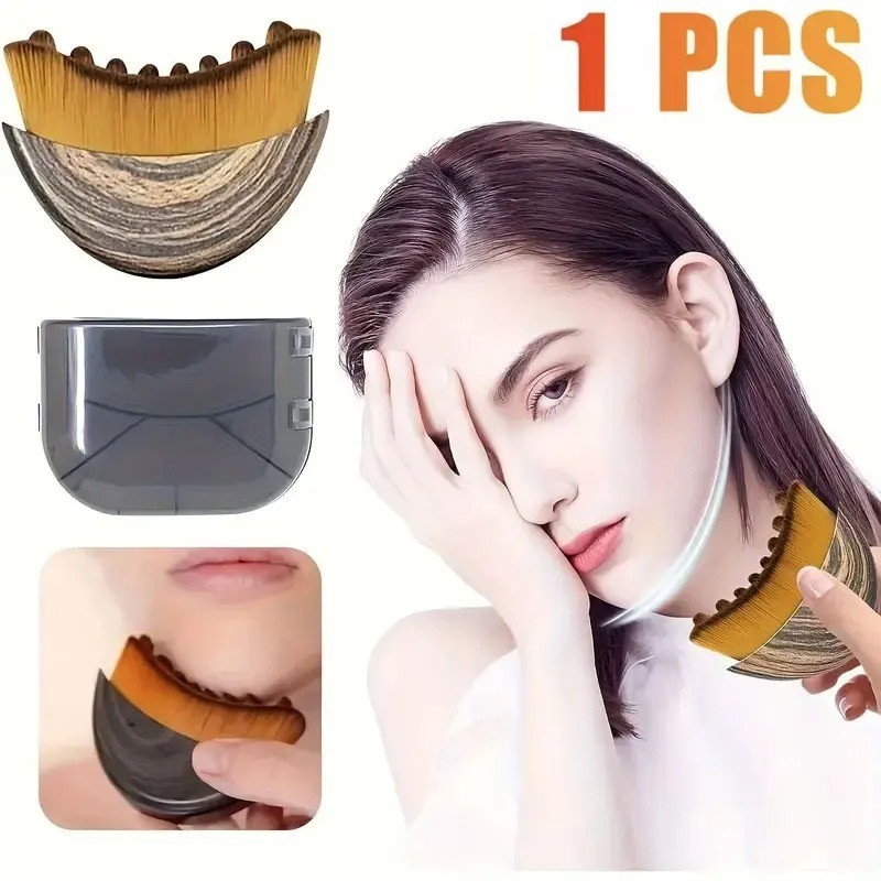 2PC Lymphatic Contour Face Brush Lymphatic Drainage Massager for Face by Glowiex