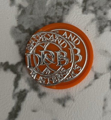 RARE DOUBLE HIT/STAMPED Dave & Busters Pusher Chip D&B Arcade Token COLLCTIBLE