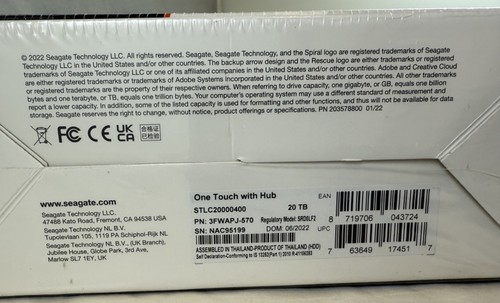 Seagate OneTouch STLC20000400 20 TB Desktop Hard Drive - 3.5 External with HUB - Afbeelding 7 van 11