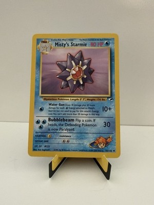 Pokémon TCG Misty's Starmie 56/132 Unlimited WOTC Gym Heroes Vintage - NM