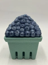 Homeworx by Harry Slatkin 4 Wick Farmstand Blueberry Candle Holder -w/ Candle