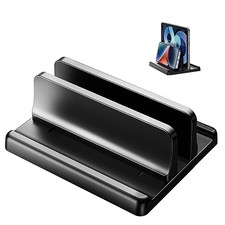3 in 1 Vertical Laptop Stand Holder,Adjustable ABS Plastic Desktop Notebook
