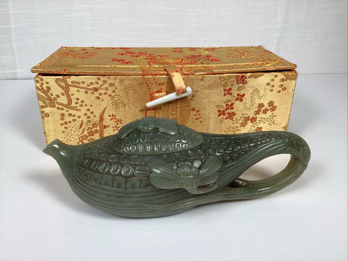 翡翠中国风茶壶| eBay