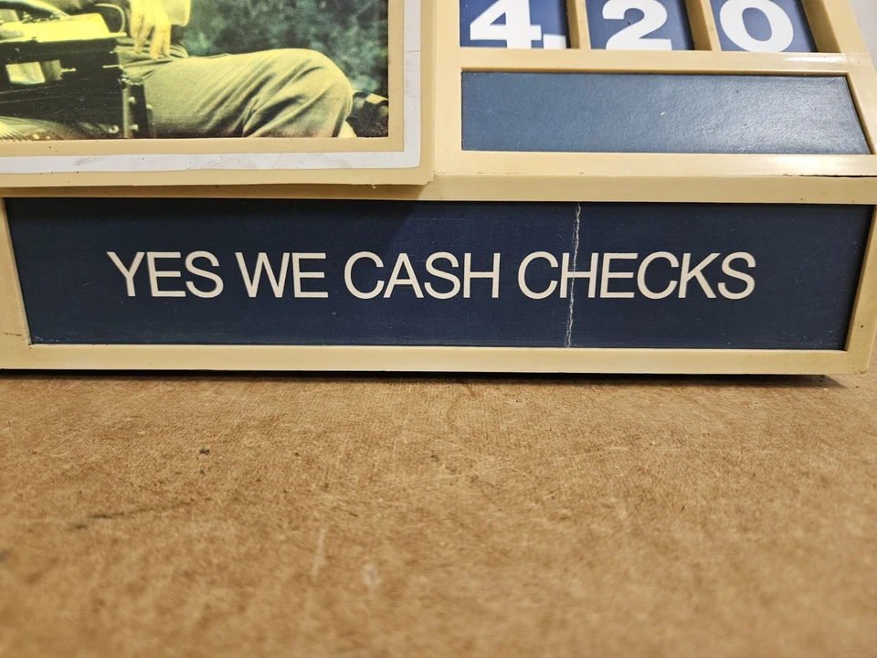 Reloj digital vintage 1981 camel cigarrillos letrero iluminado tienda registro ¡Funciona! Foto 3 de 4