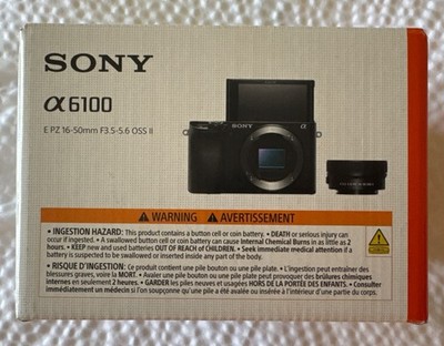 Sony Alpha a6100 24.2MP Mirrorless Camera - Black (with 16-50mm