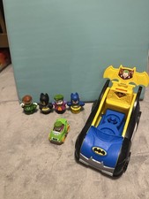 Fisher-Price Little People DC Universe batcar Playset Batman Joker Batgirl