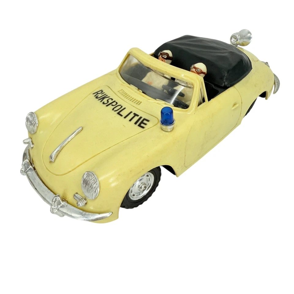 Vintage HEMA Porsche 356 Rijks Politie Dutch Police Friction Car w/ Box RARE - Image 2 of 4