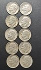 Date and Mint varies: [LOT OF 10] 1946-1964 Roosevelt Dimes 90% Silver Coin Set