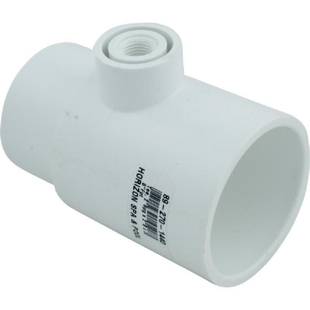 Waterway 413-2180 2"" Spigot x 2"" Slip x 0.35"" FPT Tee
