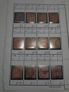 GRANDE BRETAGNE LOT 12 TIMBRES OBLITERES TRES ANCIENS. COTE 970 EUROS