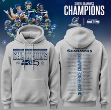 HOT NEW ITEM Seattle Seahawks Heather Gray 2026 NFC Champions Hoodie