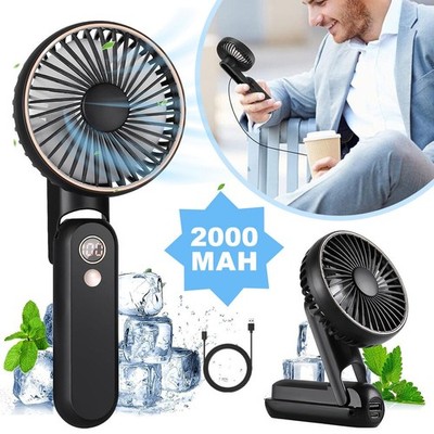 Tragbar Leise USB Mini Fan Ventilator Lüfter Handheld Kühler Handventilator Akku