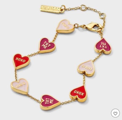 SUGARFIX By BaubleBar  Charmed By You-Heart-Valentine s Bracelet-NWT