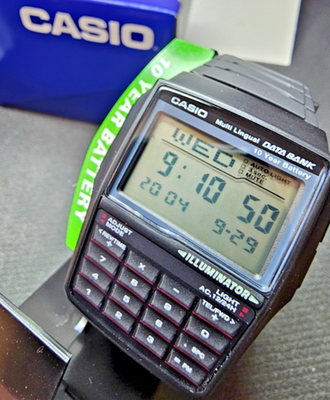 CASIO DBC-32-1A Calculator - Telememo 25 Databank - Digital 50 mm