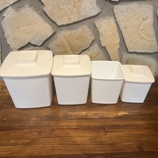 Tucker Housewares Plastic Container Set Missing One Lid Made In USA Vintage