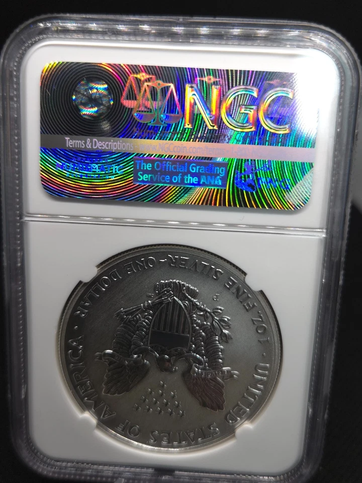 2006-P American Silver Eagle – NGC PF70 – Reverse Proof – 20th Anniversary - Image 2 of 4