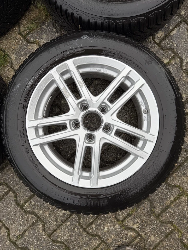 WINTERRADSATZ VW CADDY JETTA TOURAN PASSAT SKODA OCTAVIA SEAT LEON 8mm Profil - Bild 4 von 4