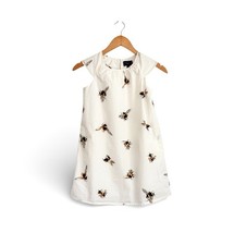 Victoria Beckham For Target Girls Bees Dress White Cotton