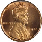 1944-P Lincoln Cent PCGS MS67 RD Blazing Full Red Gem Strong Strike