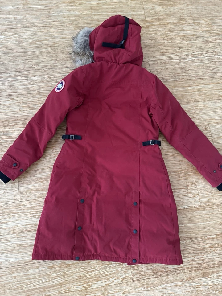 Canada Goose Women kensington Parka XXS Fur Trim Redwood 2506L - Image 3 of 4